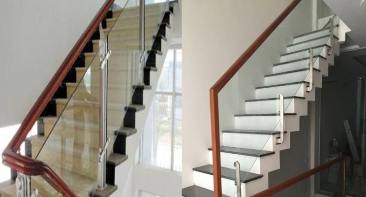 Lan can cầu thang kính cường lực giá tốt nhất tại quận 2